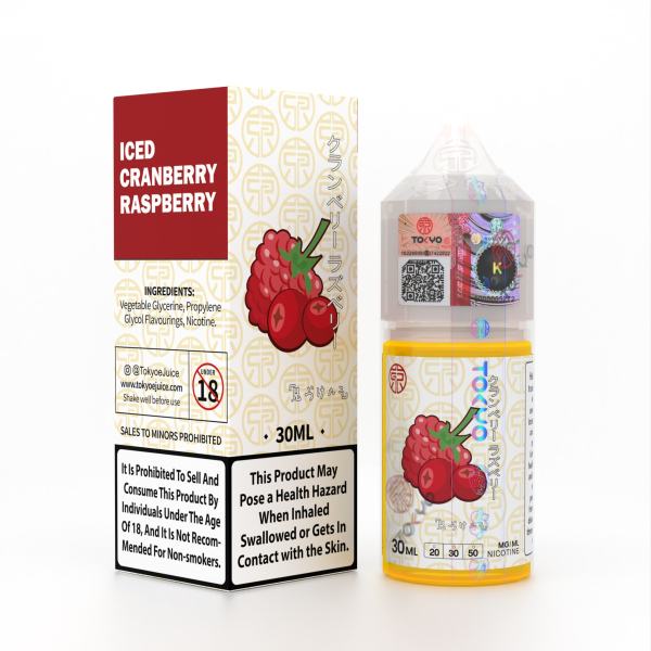 Tokyo Classic Iced Cranberry Raspberry - 30ml (30MG & 50MG Nicotine) - Available at Vapeloves Pakistan