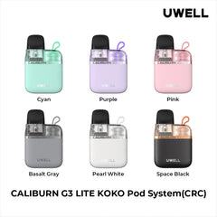 Uwell Caliburn G3 Lite Koko Pod Kit - Compact and Stylish Vaping Device Available in Pakistan