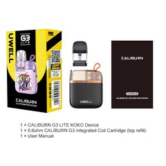 Uwell Caliburn G3 Lite Koko Pod Kit - Compact and Stylish Vaping Device Available in Pakistan